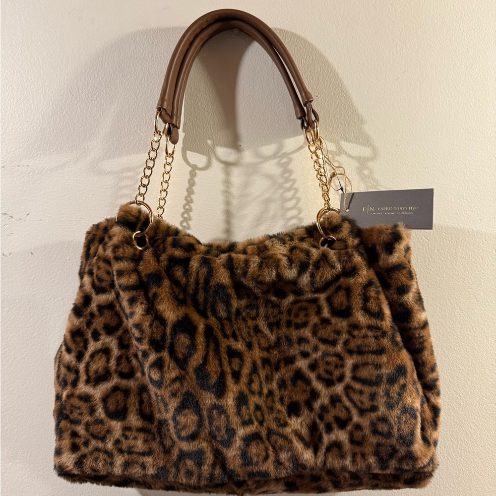 Expressions Leopard Print Shoulder Bag